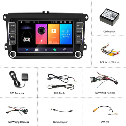 4G Carplay Android 10.0 2Din Car Multimedia Player for Vw/Golf/Polo/Tiguan/Passat/B7/B6/Seat/Leon/Skoda/Octavia Radio