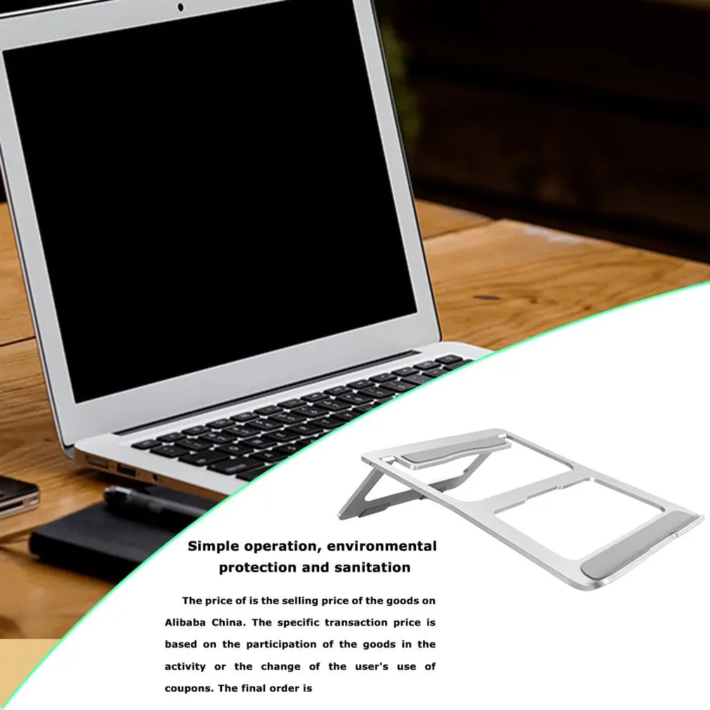 Laptop Tablet Stand Universal Adjustable Aluminium Alloy Foldable Stand Desktop Holder for Macbook 10''-15.6'' Laptop Notbebook