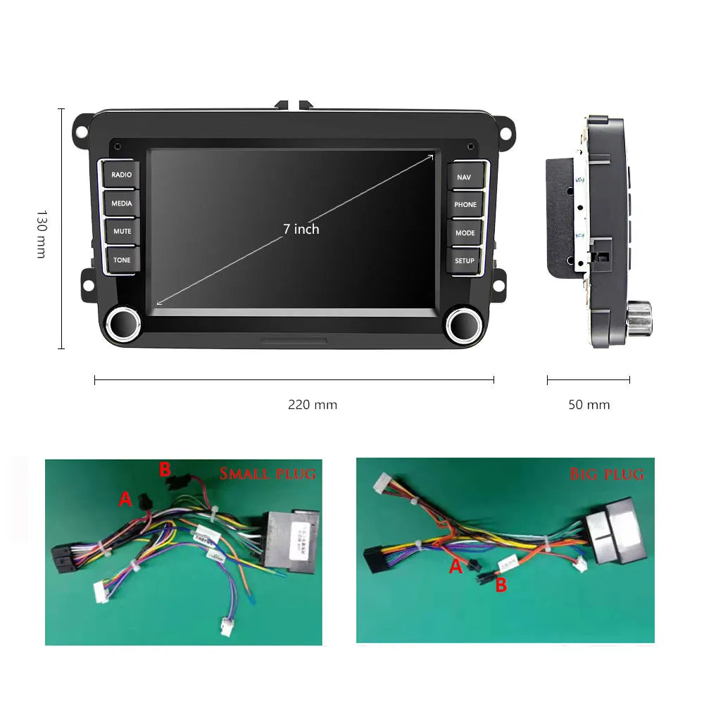 4G Carplay Android 10.0 2Din Car Multimedia Player for Vw/Golf/Polo/Tiguan/Passat/B7/B6/Seat/Leon/Skoda/Octavia Radio