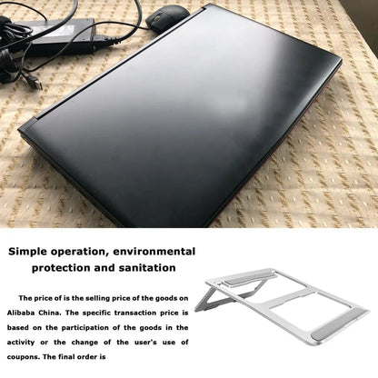 Laptop Tablet Stand Universal Adjustable Aluminium Alloy Foldable Stand Desktop Holder for Macbook 10''-15.6'' Laptop Notbebook