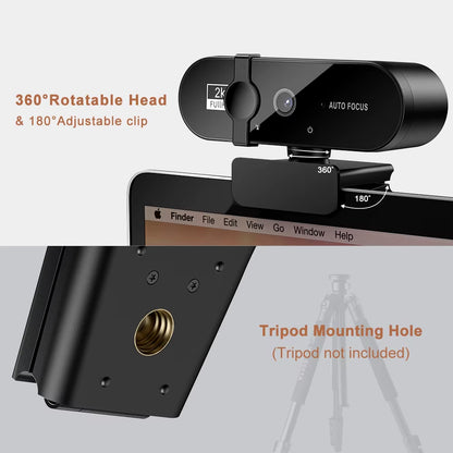 2K 4K Webcam 1080P for PC Web Camera Cam USB Online Webcam with Microphone Autofocus Full Hd 1080 P Web Can Webcan for Computer