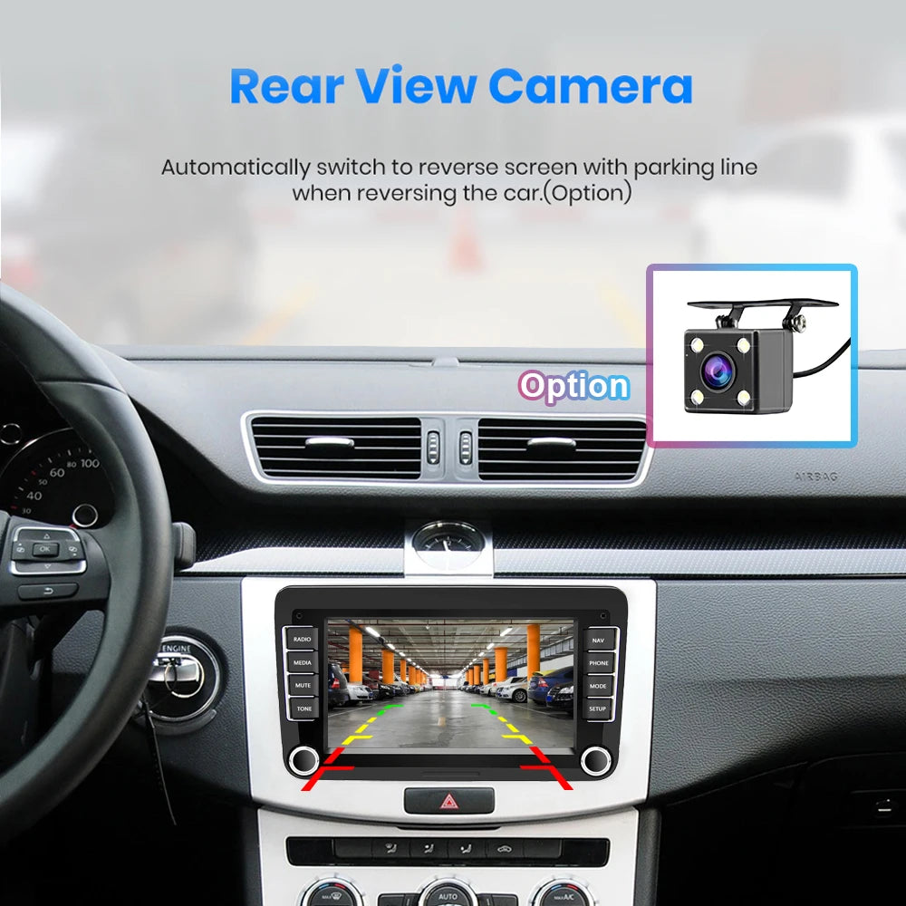 4G Carplay Android 10.0 2Din Car Multimedia Player for Vw/Golf/Polo/Tiguan/Passat/B7/B6/Seat/Leon/Skoda/Octavia Radio